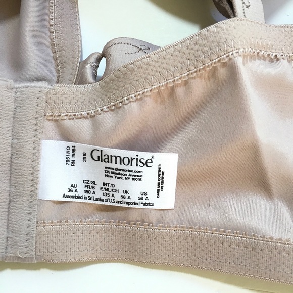 Glamorise 58A The Perfect A Bra Wireless Taupe New - Picture 5 of 6